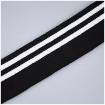 Elastīga trikotāžas lente aprocēm 6 cm / Melns - B