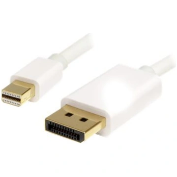 StarTech 2m 6 ft White Mini DisplayPort to Display