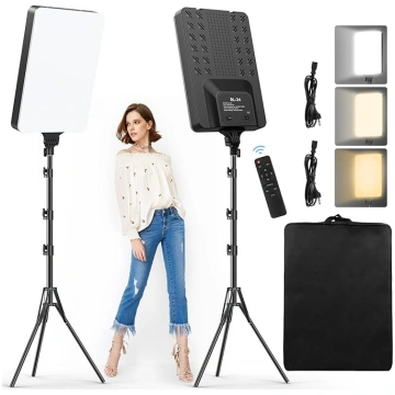 2 24 collu LED video gaismu komplekts, 2800-6500 K