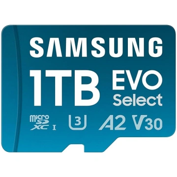Samsung Evo Select (2024) microSD karte + SD adapt