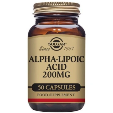 Alpha Lipoic Acid 200 mg 50 Vegetable Capsules Sol