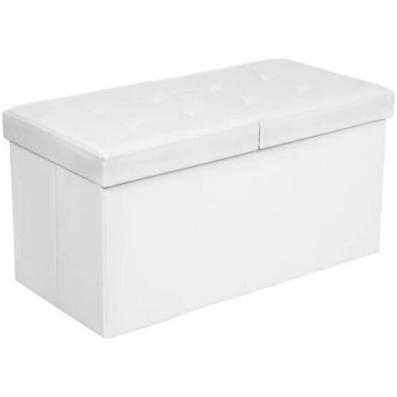 Sols SONGMICS ar nolokāmu vāku 76 cm, balts
