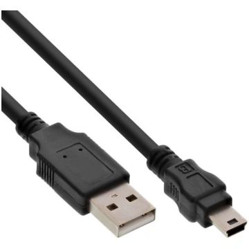 Kabel USB InLine USB A - Mini USB A 0.3m czarny (3
