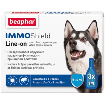 Beaphar IMMO SHIELD LINE ON vidējiem suņiem, 3x3 m