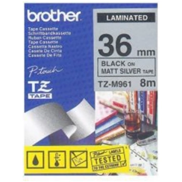 Brother Matt Laminated Labelling Tape - 36mm, Blac