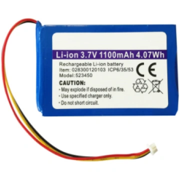 Lithium Polymer (LiPo) Battery Pack 3.7V - 1200mAh