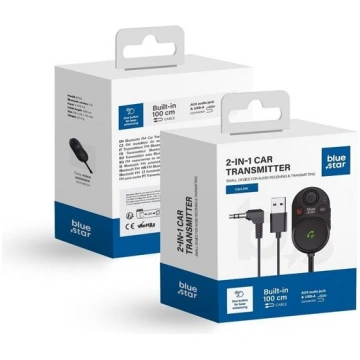 BLUE STAR transmitter FM 2in1 CarLink BT62 black