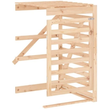 Atkritumu tvertnes nojume vidaXL, 78x91,5x128,5 cm