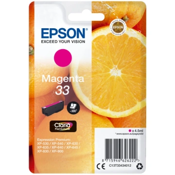 Epson Oranges Singlepack Magenta 33 Claria Premium