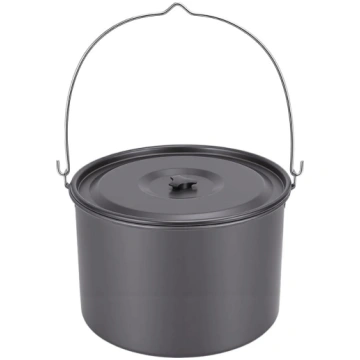 15 l kempinga zupas katls | ar vāku, pārnēsājams,