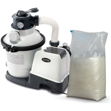 INTEX 26644 smilšu filtra sūknis 5700 l/h + 25 kg 