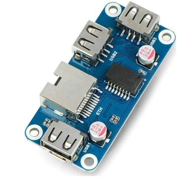 Waveshare HUB Ethernet / USB (B) - 3xUSB 1xRJ45 Et