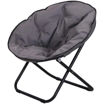 Outsunny Folding Camping Chair with Backrest, Fold