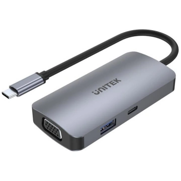 USB sadalītājs Unitek Trio 5in1 USB Type-C, HDMI, 