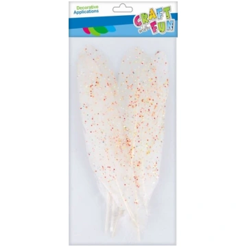 Blizguļu spalvas varavīksnes 17-22cm - Craft with 