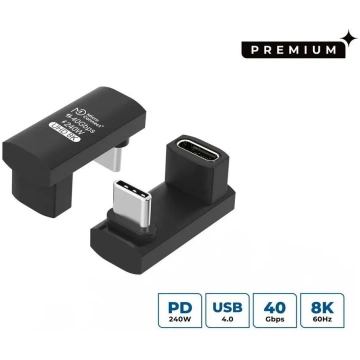 USB-C kabelis MicroConnect Premium USB4 3x2 USB-C,