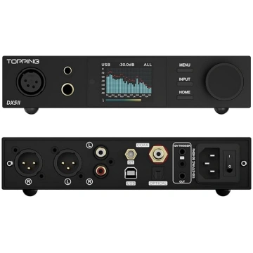 Topping DX5 II pilnībā sabalansēts DAC austiņu pas