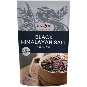 Dragon Superfoods, melnais Himalaju sāls, rupjais,
