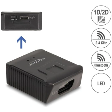 Delock Wearable Barcode Scanner 1D and 2D with 2.4