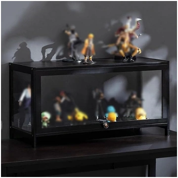 IMYOGI Curiosity Display Cabinet with Acrylic, Nat