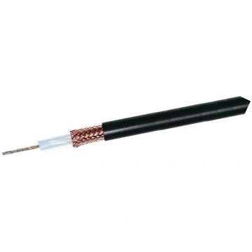 Wire: coaxial; RG11A/U; stranded; OFC; PVC; black;