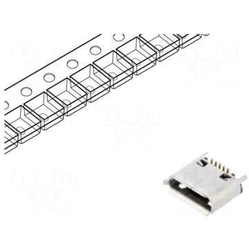 Connector: USB B micro | socket | SMT | PIN: 5 | v