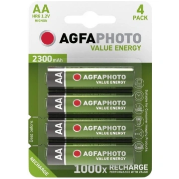 Uzlādējamās baterijas AgfaPhoto AA 2300mAh, 4 gab