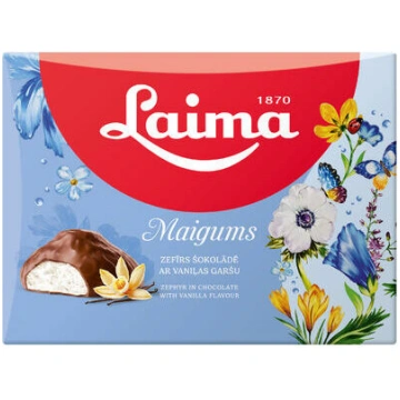 Zefīrs šok. ar vaniļas g. Maigums 185g, Laima