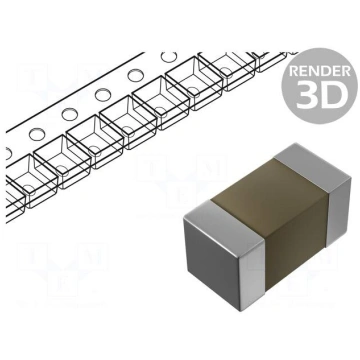 Capacitor: ceramic | MLCC | 820pF | 50V | X7R | ±1