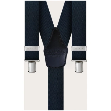 Unisex suspenders, navy blue Brucle