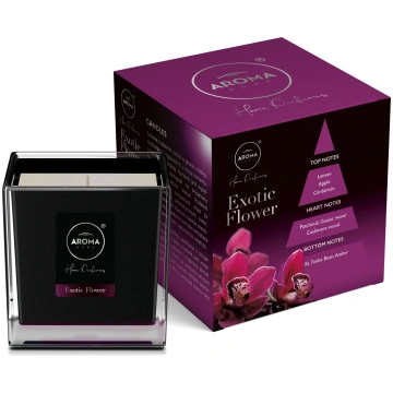 Svece, aromātiskā Aroma Black Series Exotic Flower