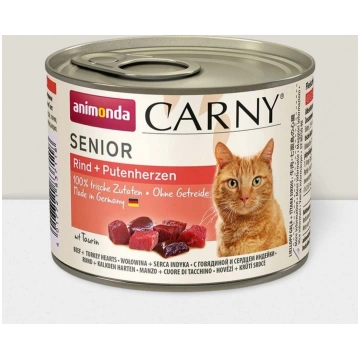 Carny Senior Beef and Turkey hearts, 200 g - konse