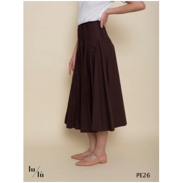 Narcisa - Gonna donna midi in puro cotone a trapez