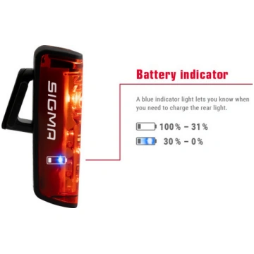 Aizmugurējais lukturis Sigma Blaze RL LED + Brake 