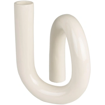Candle Holder Tubo S Shiny Beige Zuiver, DUTCH BON