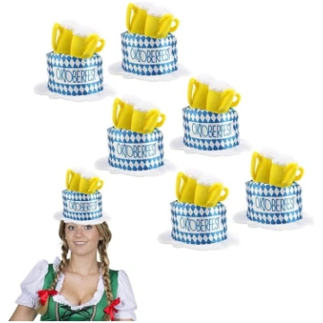 6 x Bavārijas alus cepure Ideāli piemērota vācu Ok