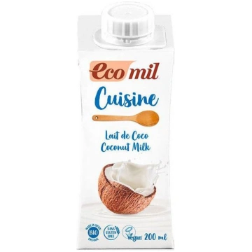 Bio coconut milk for cooking 200 ml Ecomil