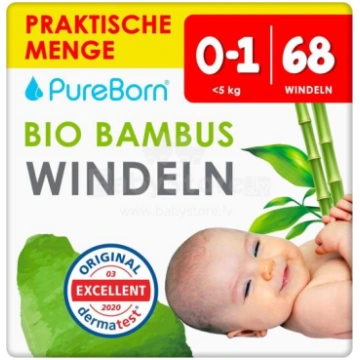 Pureborn Organic Bamboo Art.121308 Ekoloģiskās aut