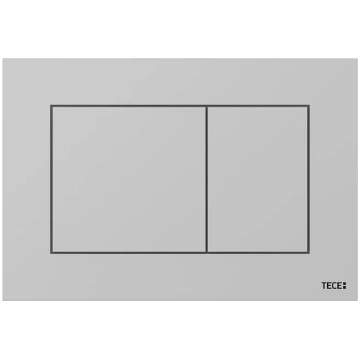 Tecenow placca wc 2 tasti pulsante satinato codice
