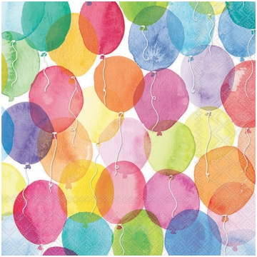Pack of 20 napkins painted balloons Casolaro Hotel
