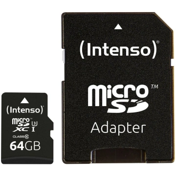 Intenso microSDXC 64GB C10 UHS-I Professional + Ad