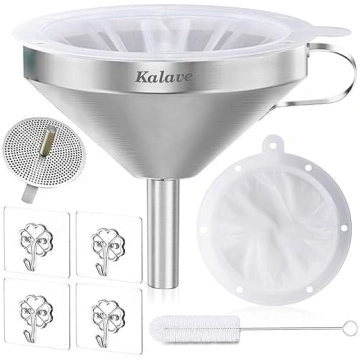 Kalave 5 collu nerūsējošā tērauda piltuve, 13 cm p