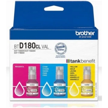 Brother BTD180CL Ink refill Yellow, Cyan, Magenta