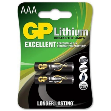 GP BATTERIES LITHIUM AAA 1.5V 2PCE ( 4891199169328