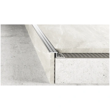Kāpņu profils EFFECTOR A58 05 250cm 13x10mm misiņš