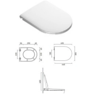WC poda vāks SC Sfera/Zero ECO, CATALANO