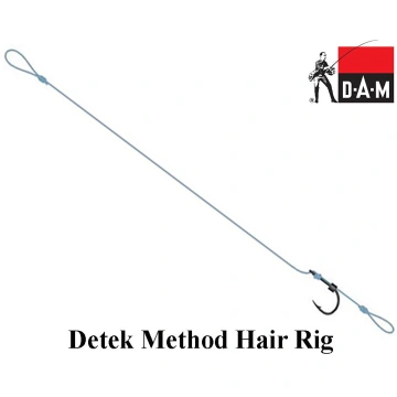 Āķis ar pavadiņu DAM Detek Method Hair Rig 12