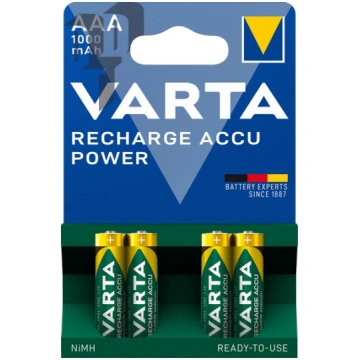 5703/4 AAA baterijas lādējamas VARTA Accu Power 10