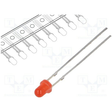 3mm red led