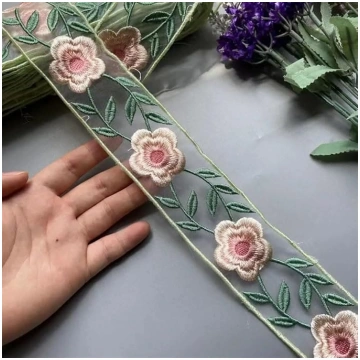 Mežģīņu lenta rokdarbiem, mežģīņu apdare, DIY, apģ